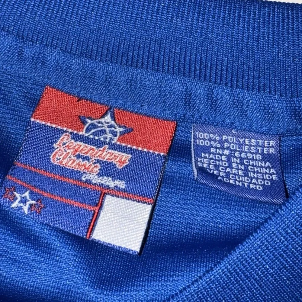 Legendary Classic All American BaseballJersey Blue Red White Size L Polyester